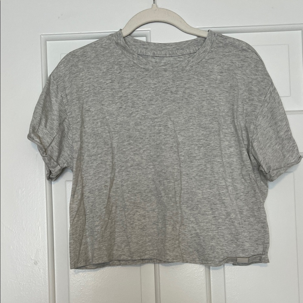 Gilly Hicks Heather Gray Crop Top